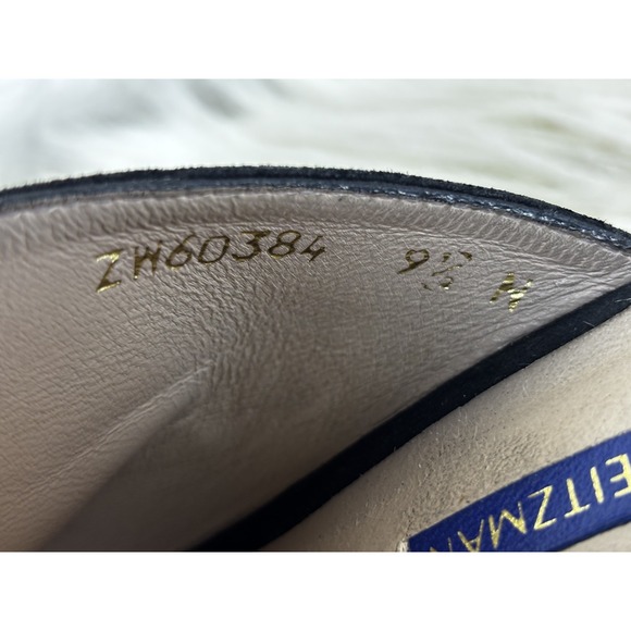 Stuart Weitzman Marabella Black Suede Espadrille Wedge Mule Womens 9.5 Boho - Picture 7 of 7